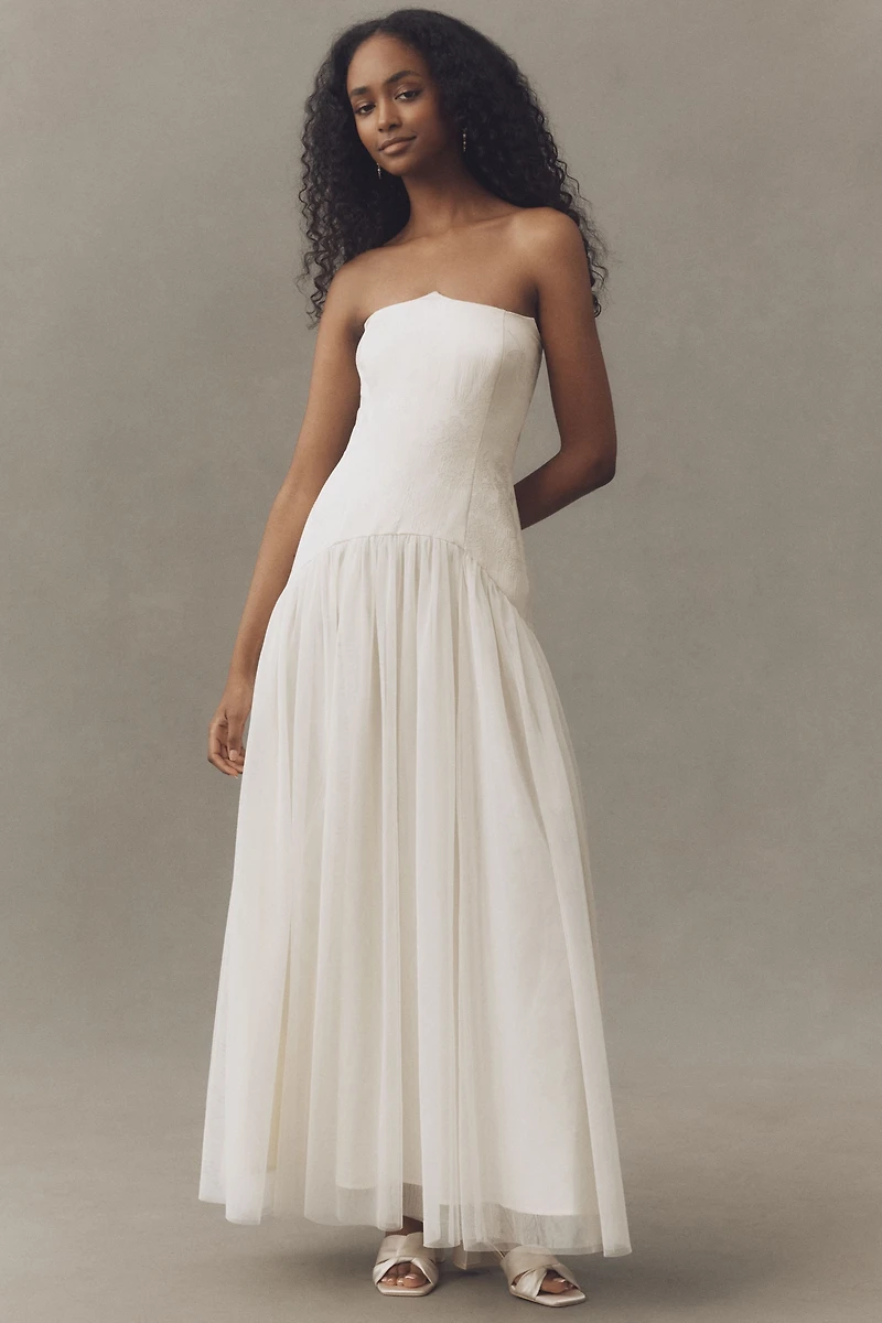 Hutch Twofer Tulle Drop-Waist Dress