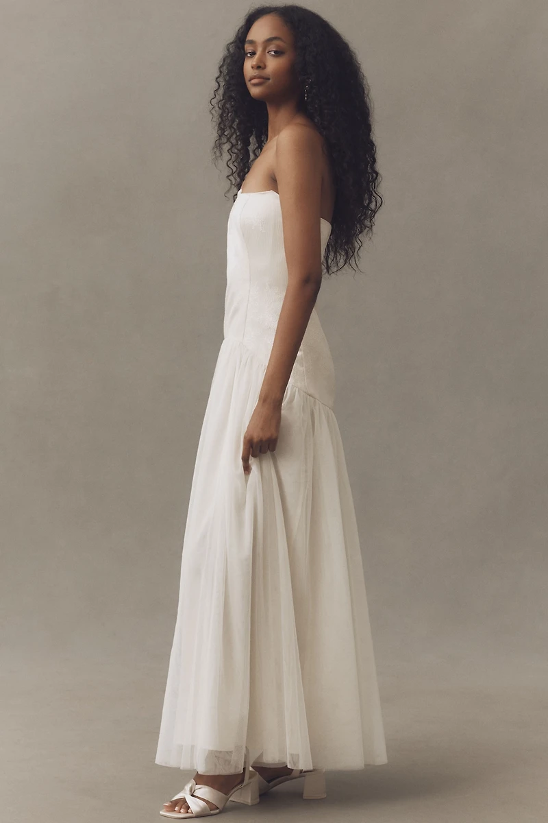 Hutch Twofer Tulle Drop-Waist Dress