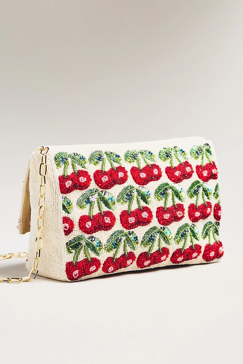 Maeve Oversized Beaded Shoulder Bag