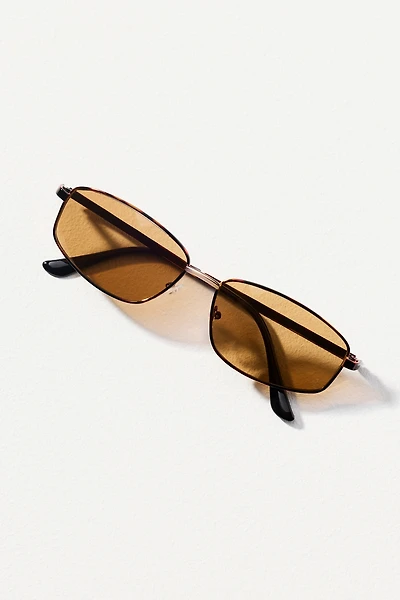I-SEA Slim Metal Rectangle Sunglasses