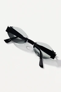 I-SEA Metal Oval Geo Sunglasses