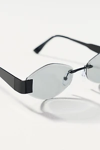 I-SEA Metal Oval Geo Sunglasses