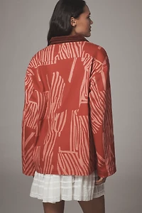Bel Kazan Printed Open-Front Jacket