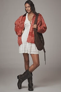 Bel Kazan Printed Open-Front Jacket