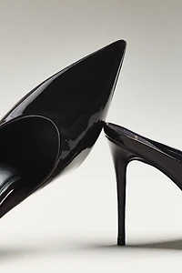 Black Suede Studio Fallon 100 Pumps