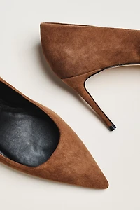 Black Suede Studio Amaya Pumps