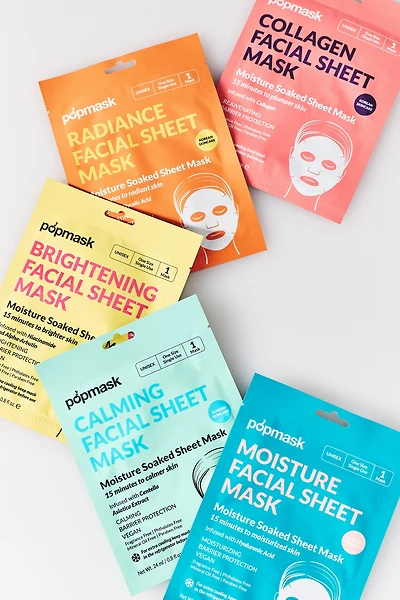 Popmask Facial Sheet Masks, Set of 5