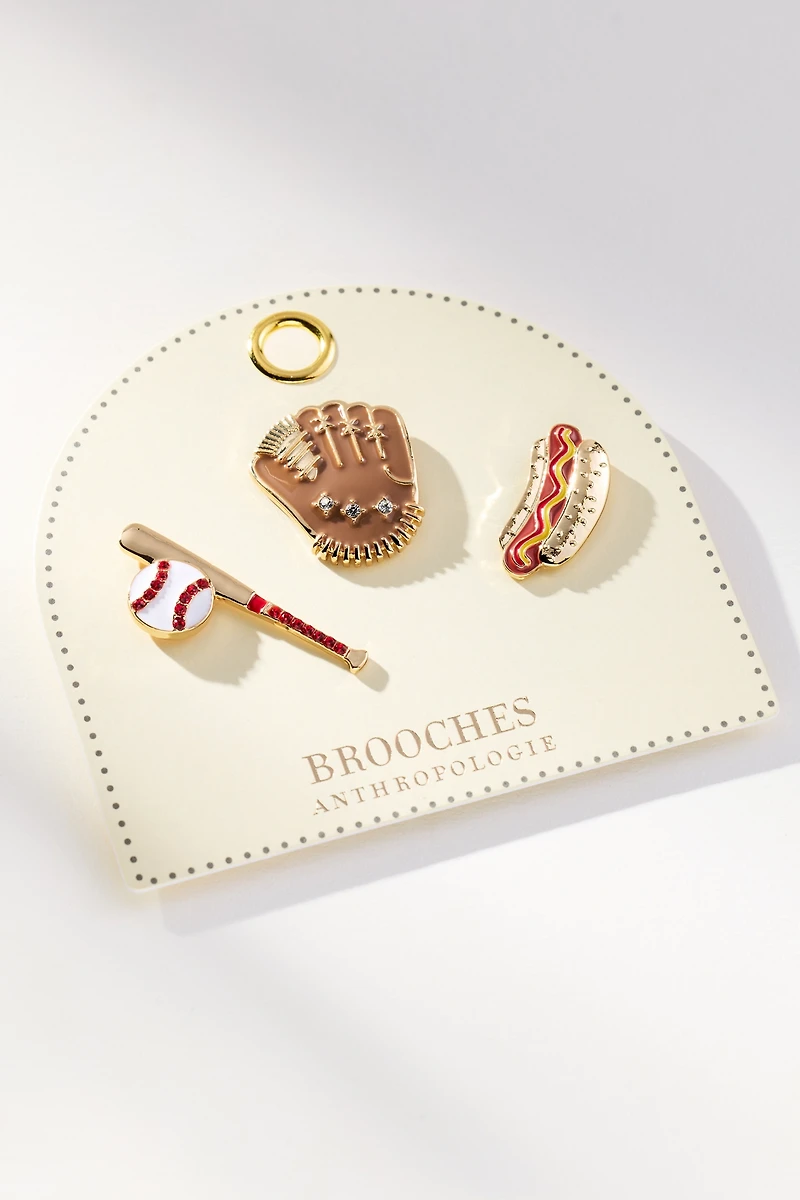 Sports Brooches, Set of 3