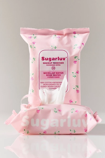 Sugarluv Micellar Water Rose Makeup Remover Cleansing Wipes Duo