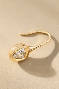 Dainty Crystal Fishhook Earrings