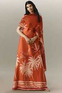 DIARRABLU Tubi Cape Maxi Dress