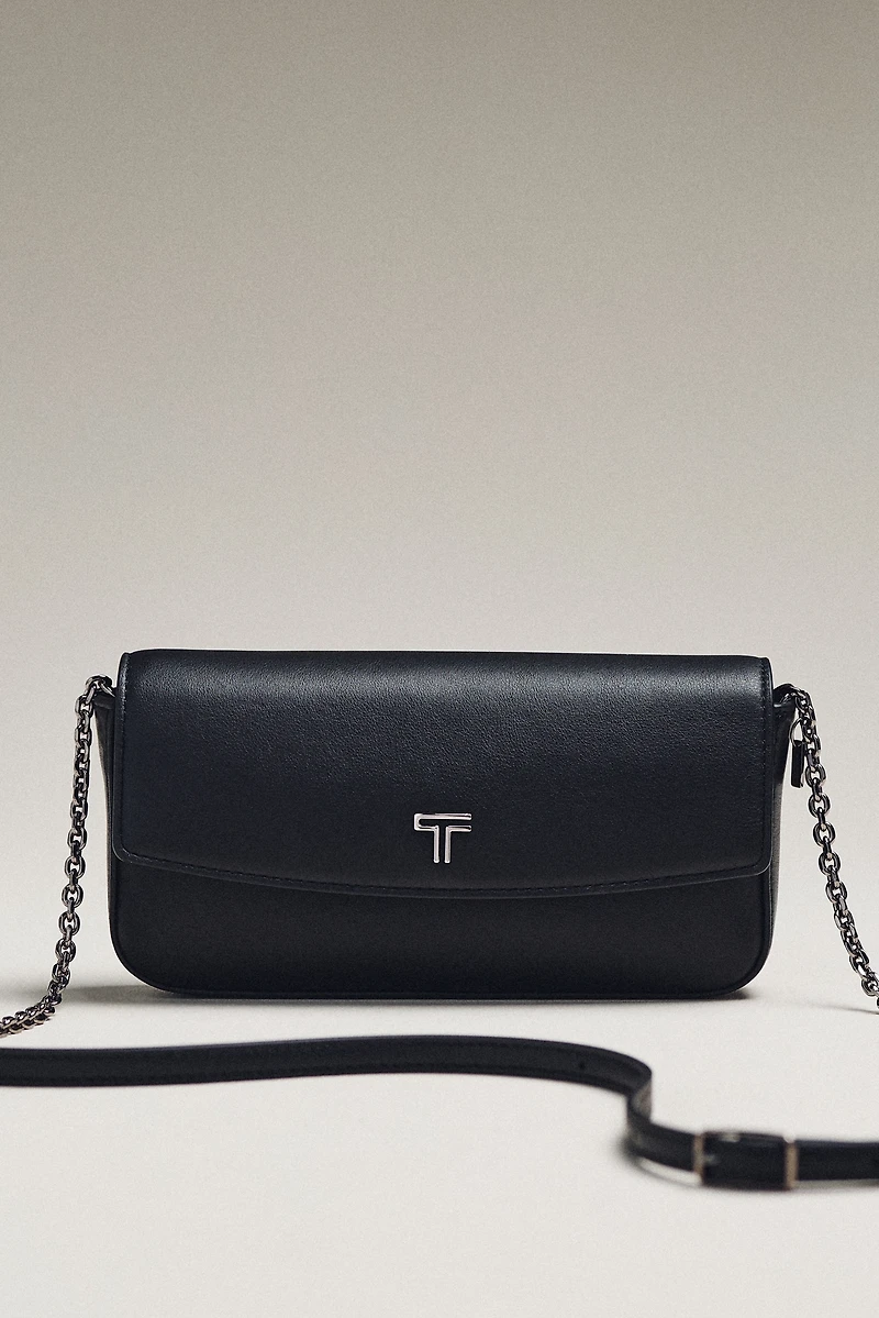 TUMI Leather Chain Crossbody Bag