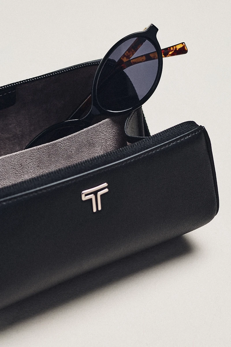 TUMI Leather Sunglass Case