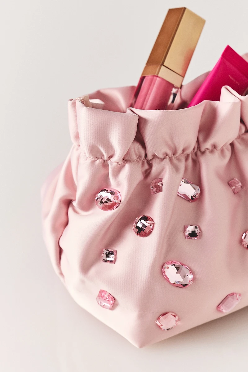 Embellished Cosmetic Bag