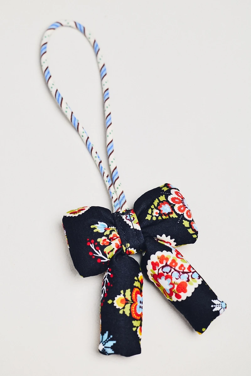 Vera Bradley Plush Puffy Bow-Shaped Bag Charm