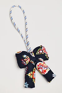 Vera Bradley Plush Puffy Bow-Shaped Bag Charm