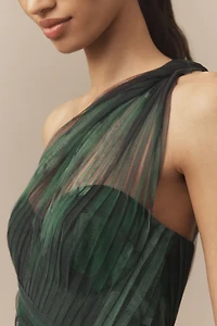 Hutch Phillippa One-Shoulder A-Line Maxi Dress