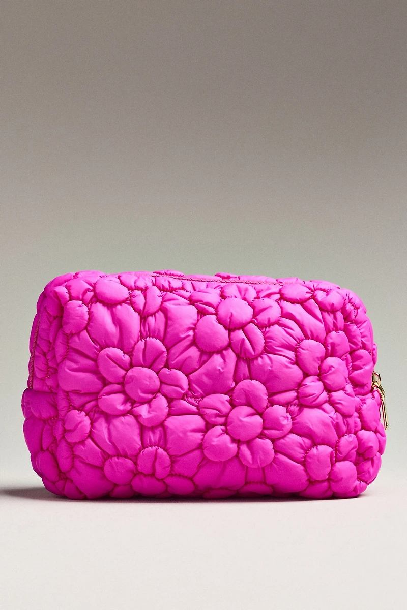 Urban Expressions Floral Quilted Puffer Cosmetic Pouch