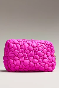 Urban Expressions Floral Quilted Puffer Cosmetic Pouch