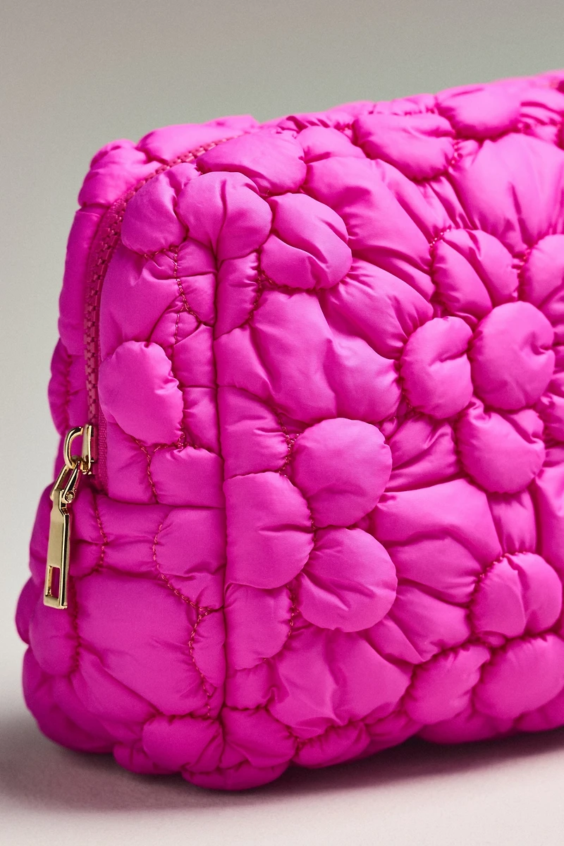 Urban Expressions Floral Quilted Puffer Cosmetic Pouch