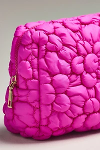 Urban Expressions Floral Quilted Puffer Cosmetic Pouch