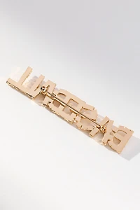 Worded Crystal Brooch