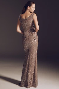 Dress The Population Josie Sleeveless Sequin Maxi