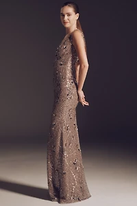 Dress The Population Josie Sleeveless Sequin Maxi