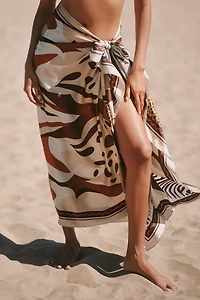 Elegancia Tropical Silk Blend Sarong