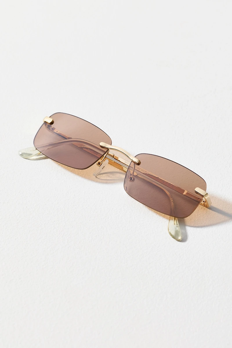 AIRE Frameless Rectangle Sunglasses