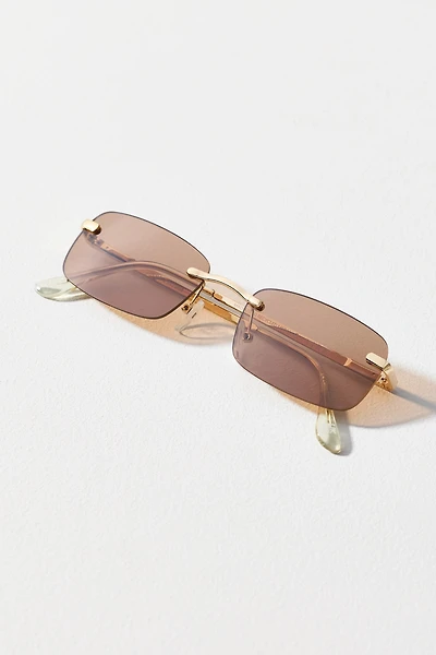 AIRE Frameless Rectangle Sunglasses