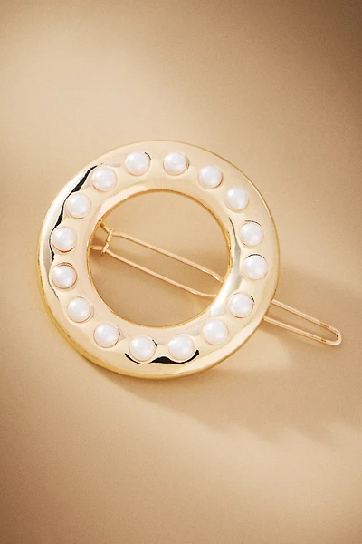 Ettika Classic Golden Donut Pearl Barrette
