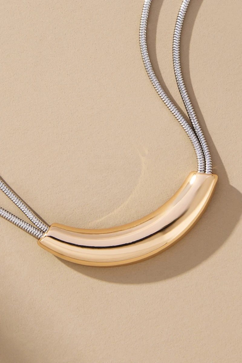 Two-Tone Tunnel Necklace