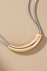 Two-Tone Tunnel Necklace