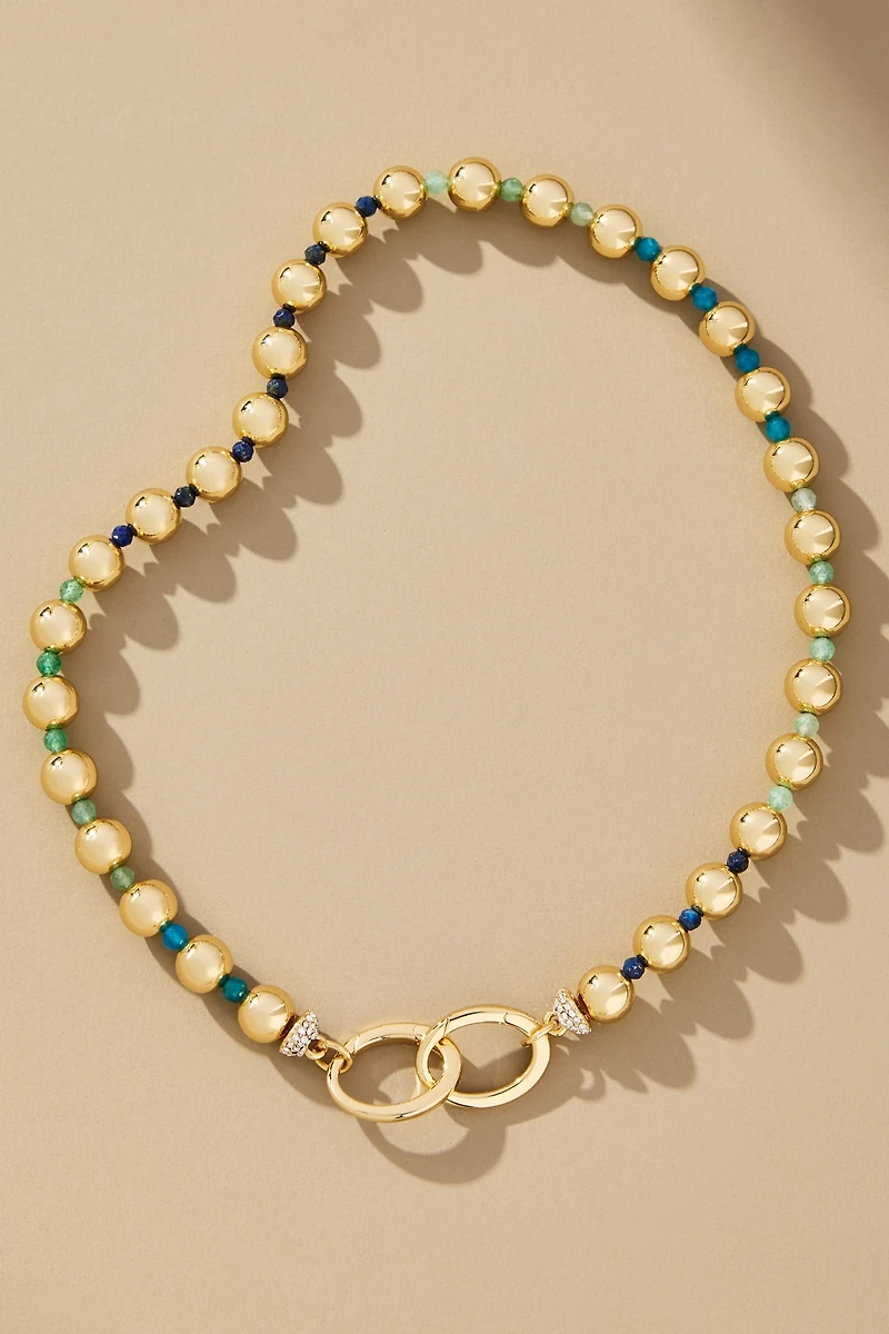 Multi-Bead Interlink Necklace