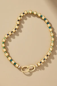 Multi-Bead Interlink Necklace