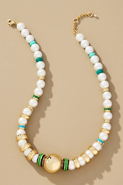 Preppy Pearl Short Necklace