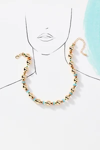 Chunky Ball-Beaded Necklace