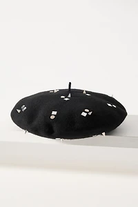 San Diego Hat Co. Last Nite Studded Wool Beret
