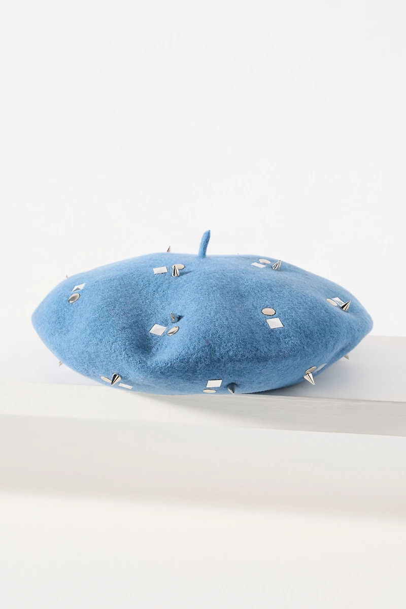 San Diego Hat Co. Last Nite Studded Wool Beret