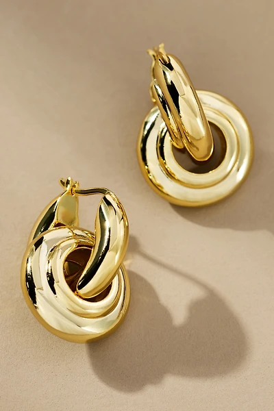 RMN Paloma Interlock Huggie Hoop Earrings