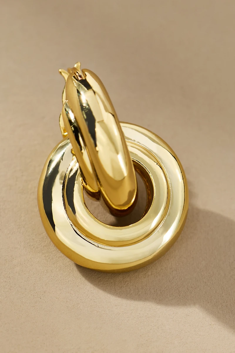 RMN Paloma Interlock Huggie Hoop Earrings