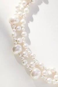 Layered Assorted Pearl Necklace