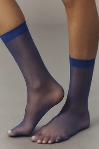 Lechery® Lustrous Silky Shiny Sheer Socks, Set of 2