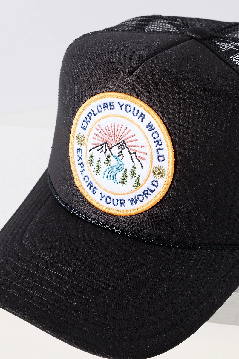 Friday Feelin Explore Your World Trucker Hat