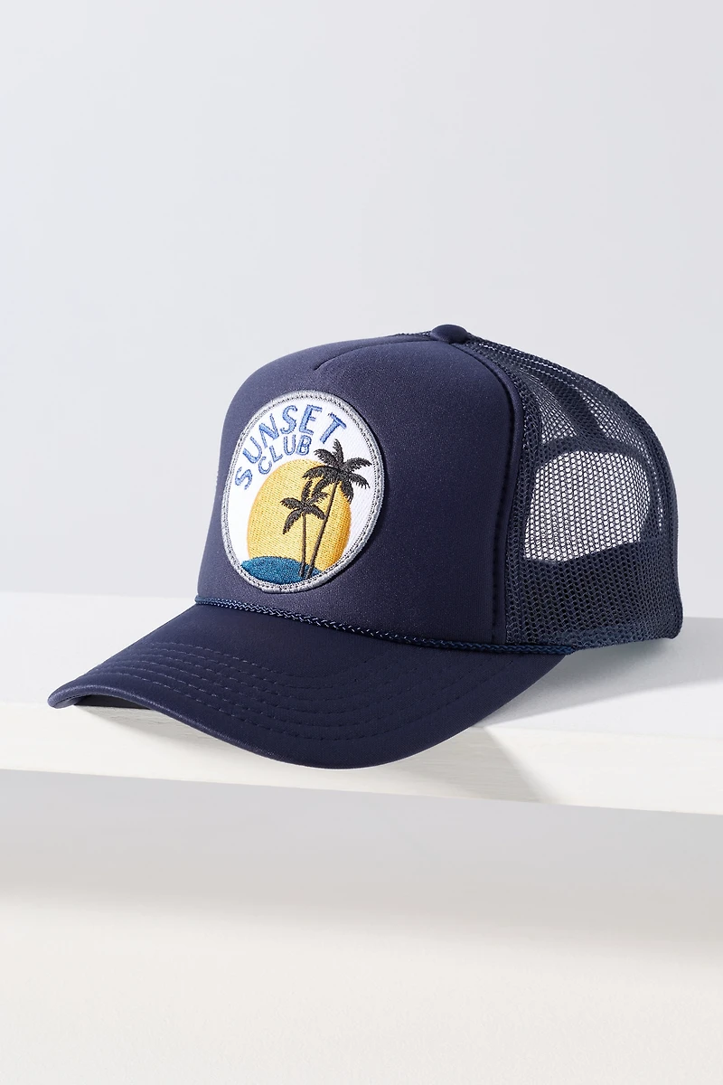 Friday Feelin Sunset Club Trucker Hat