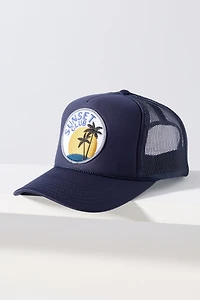 Friday Feelin Sunset Club Trucker Hat