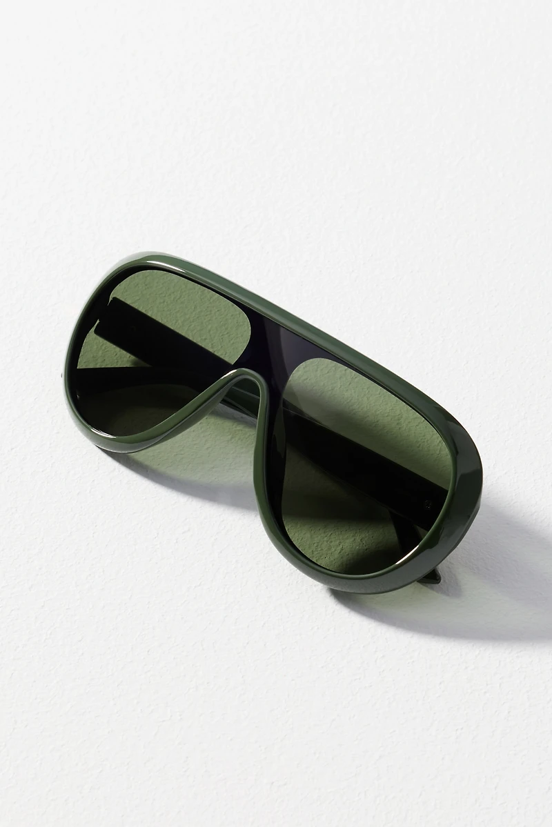 Eyeking Flat Top Translucent Aviator Sunglasses