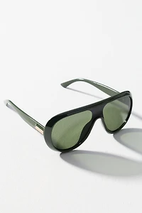 Eyeking Flat Top Translucent Aviator Sunglasses