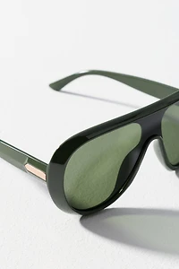 Eyeking Flat Top Translucent Aviator Sunglasses